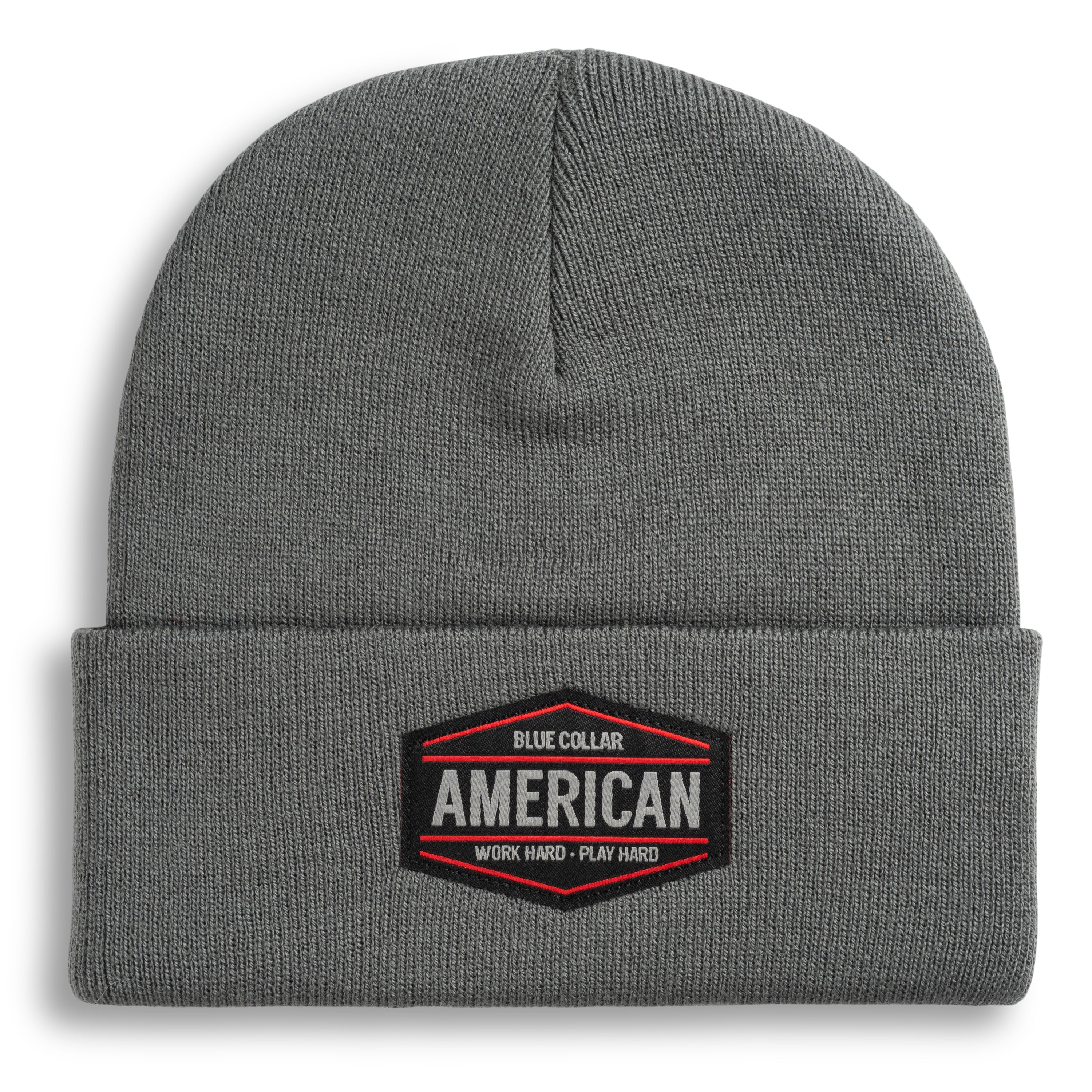 Blue Collar American Beanie (Gray)