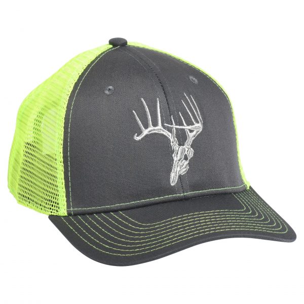 Skullz Hat Charcoal/Neon Green