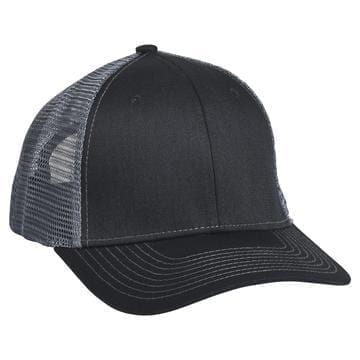 901 Mesh Snapback Hat Black/Charcoal