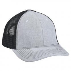 901 Mesh Snapback Hat Heather/Black