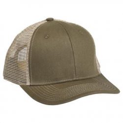 901 Mesh Snapback Hat OD Brown/Khaki