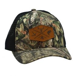 Mossy Oak Outdoor Series Leather Patch Break up country Mesh black