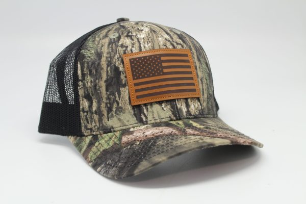 Mossy Oak Break Up Country Pattern Cap with Black Mesh - Side