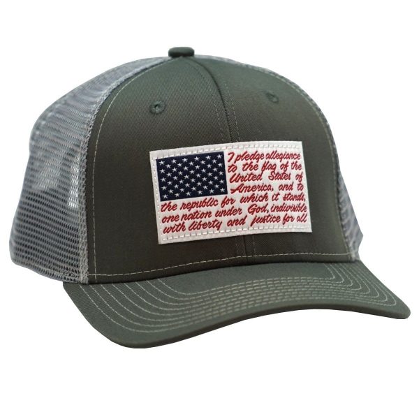 Pledge of Allegiance Patch Charcoal/Grey