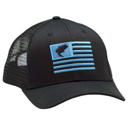 Bass Flag Embroidery Black Blue