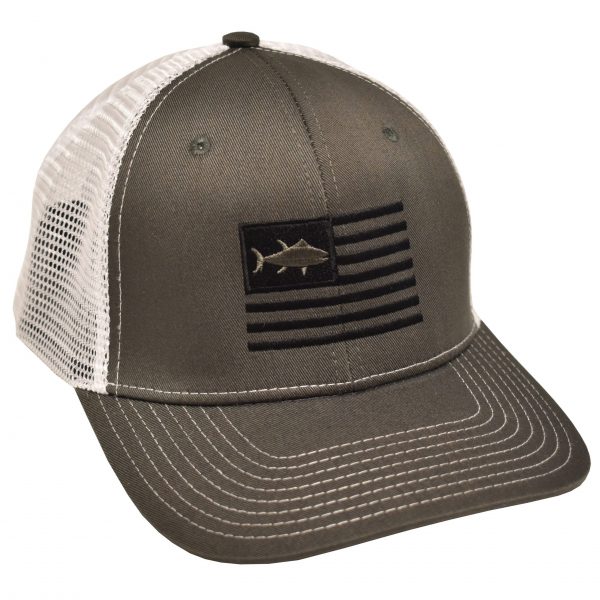 TunaFlag Embroidery Charcoal White