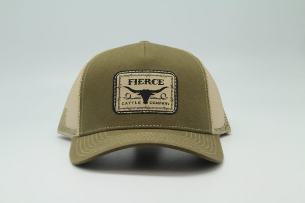 Olive Colored Fierce Hat - Front