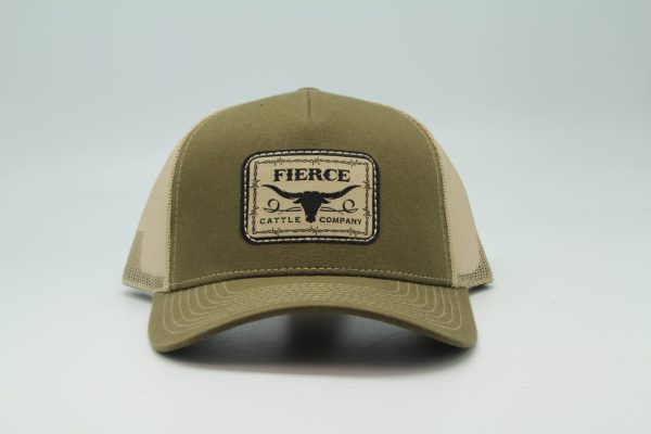 Olive Colored Fierce Hat - Front