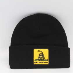 Don't Tread on Me Logo Black Beanie