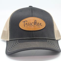 Trucker til the day I die tan mesh