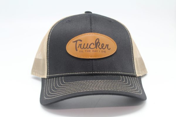 Trucker til the day I die tan mesh
