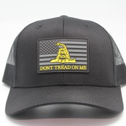 Rubber Patch Don't Tread on Me - Black/Black