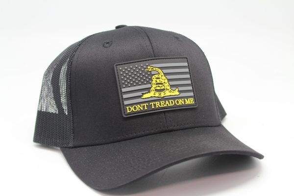 Rubber Patch Don't Tread on Me - Black/Black