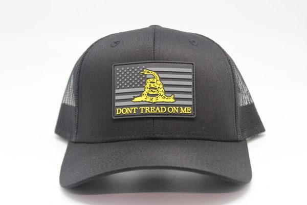 Rubber Patch Don't Tread on Me - Black/Black