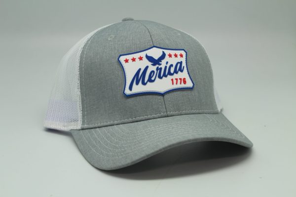 Rubber Patch "Merica" RWB Heather/White Mesh
