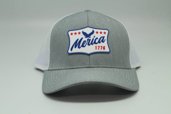 Rubber Patch "Merica" RWB Heather/White Mesh