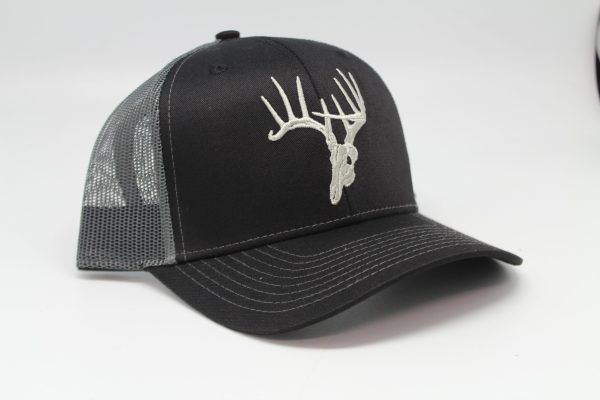 Skullz Deer Logo Embroidered Cap Black/ Charcoal Mesh