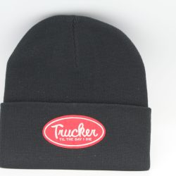 Winter Knit Beanie Trucker 'Til The Day I Die Black
