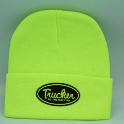Winter Knit Beanie Trucker 'Til The Day I Die Neon Green Hi-Vis
