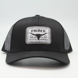 Black Colored Fierce Hat - Front