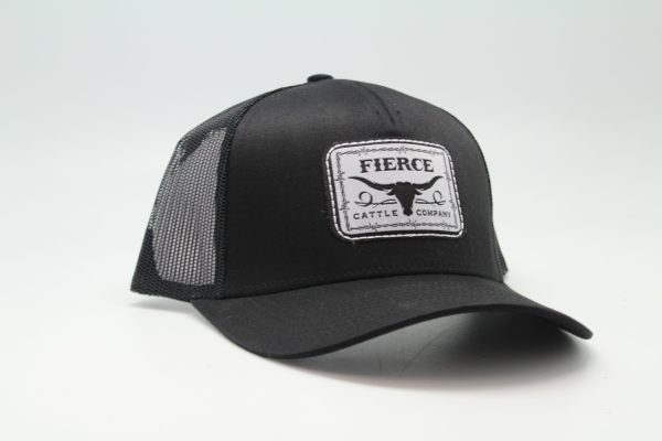 Black Colored Fierce Hat - Side