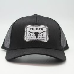 Black Colored Fierce Hat - Front