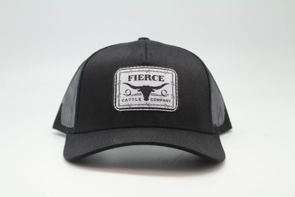 Black Colored Fierce Hat - Front