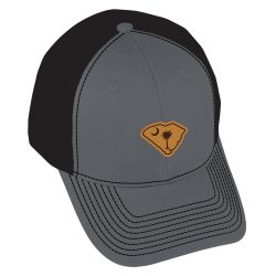 South Carolina Leather Patch on Charcoal with Black Mesh